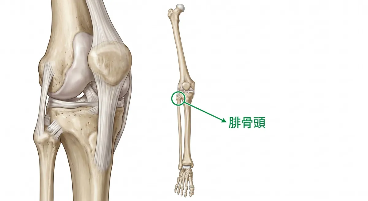 膝関節と腓骨頭
